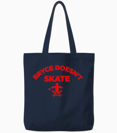 Bryce Doesn T Skate Season Tote Bags - Navy