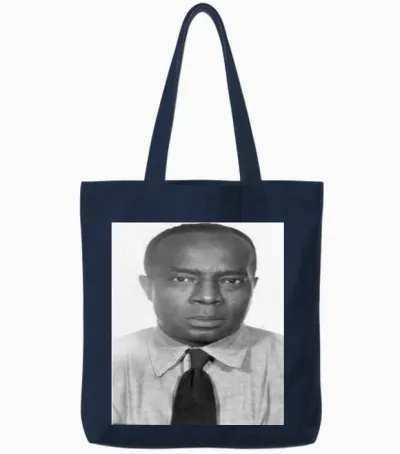 Bumpy Johnson (younger Yrs) Tote Bags - Navy