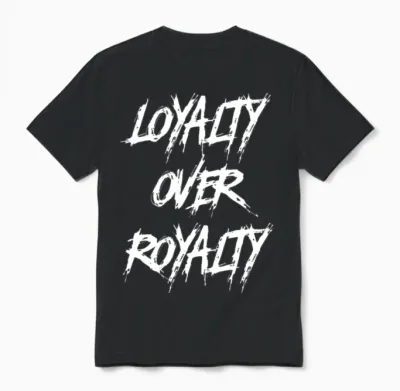 Loyalty Over Royalty Unisex T-Shirt - Black