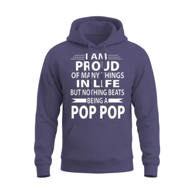 Pop Pop Unisex Hoodie - Heather Sport Dark Navy