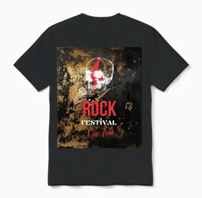 Rock Festival on Tour Unisex T-Shirt - Black