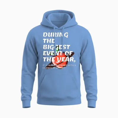 Funny Apple Event Unisex Hoodie - Carolina Blue