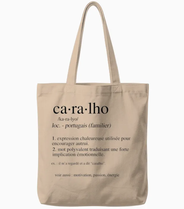 Caralho Définition Humour Portugais Expression Drôle Tote Bags in Natural