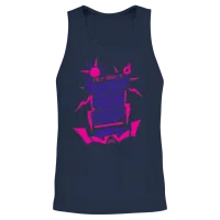 Calm Down & Check Your Energy by Jdg Unisex Tank Top - Navy – 2