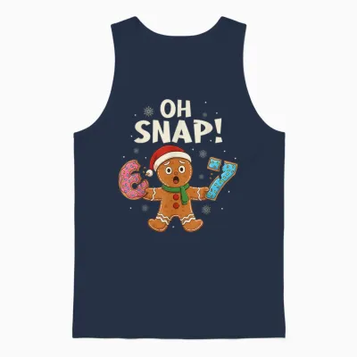 Gingerbread Six Seven 67 Bruh 6 7 Christmas Girl Boys Unisex Tank Top - Navy