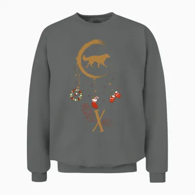Dog Dreamcatcher Christmas Golden Retriever Unisex Sweatshirt - Graphite Heather