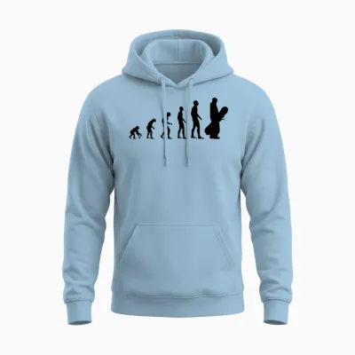 Evolution Snowboard. Unisex Hoodie - Light Blue
