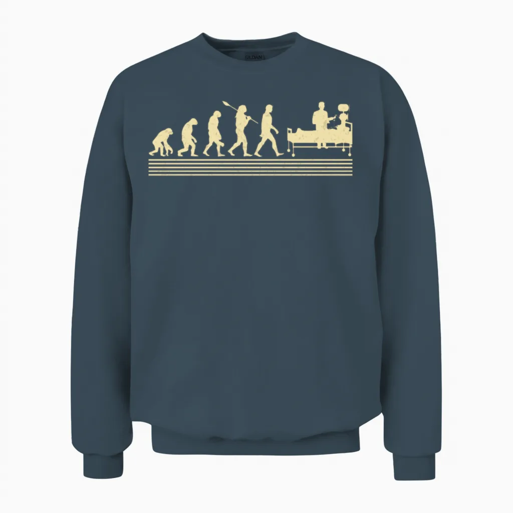 Respiratory Therapist Evolution Unisex Sweatshirt in Dark Heather