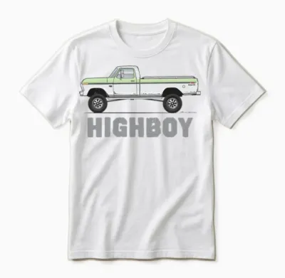 Highboy Winter Green Unisex T-Shirt - White