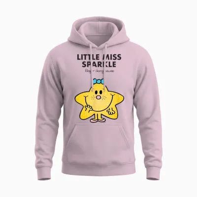 Mr. Men Little Miss Sparkle Unisex Hoodie - Light Pink
