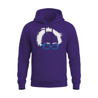 Bernie Sanders Hair Unisex Hoodie - Purple