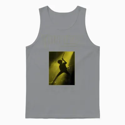 Thin Lizzy Live Yellow Boxed T-Shirt, Black Unisex Tank Top - Sport Grey