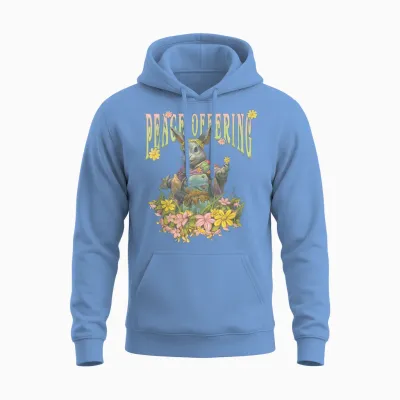 Magic: the Gathering Peace Offering Ms. Bumbleflower T-Shirt, White, S Unisex Hoodie - Carolina Blue