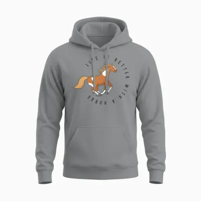 Horse Sayings Unisex Hoodie - Sport Grey