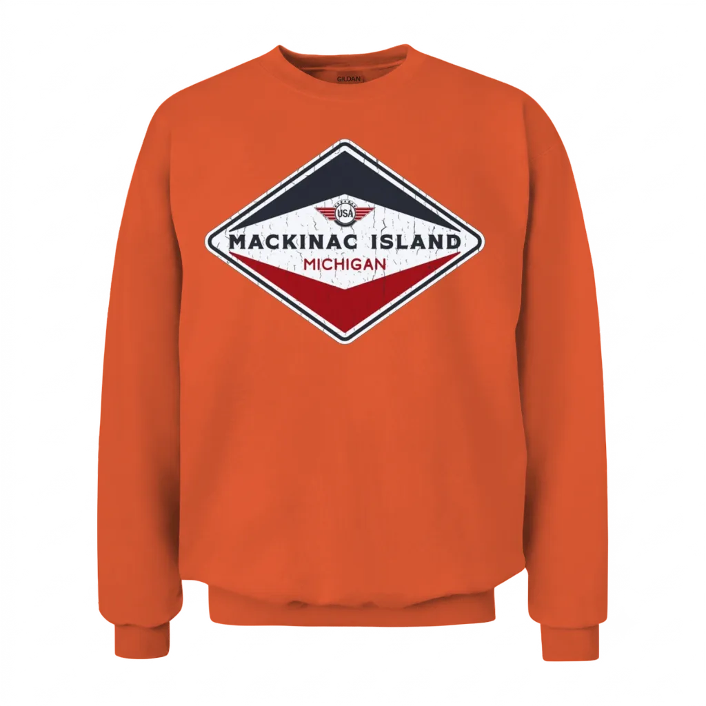 Mackinac Island Unisex Sweatshirt - Orange