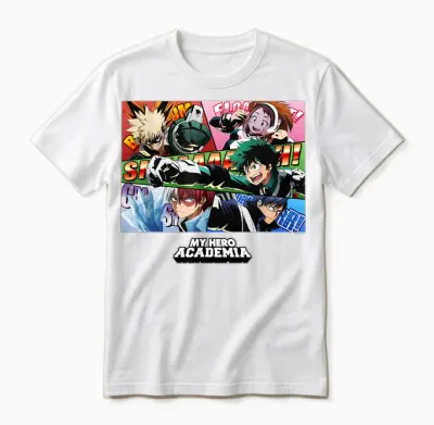 My Hero Academia Class 1-A Group Panels Anime Unisex T-Shirt - White