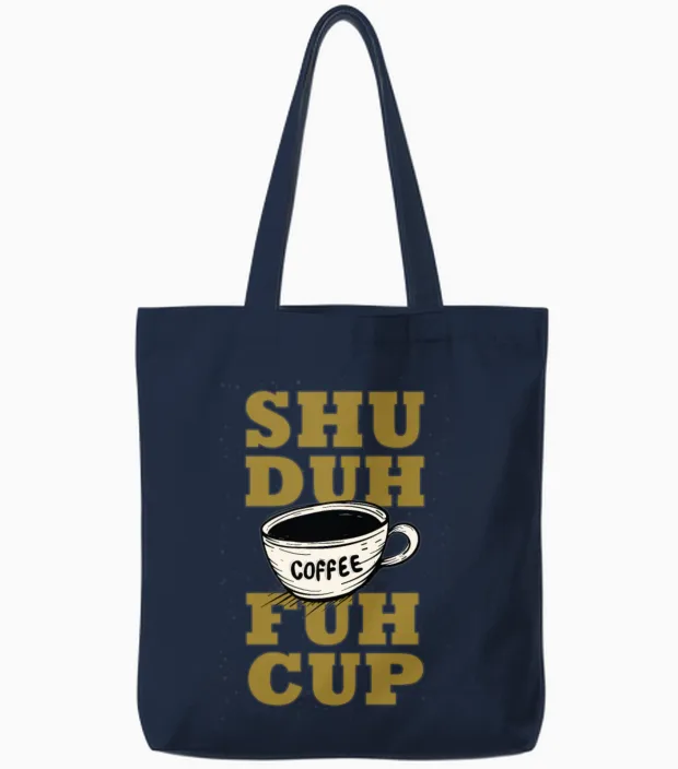 Shu Duh Fuh Cup Tote Bags in Navy