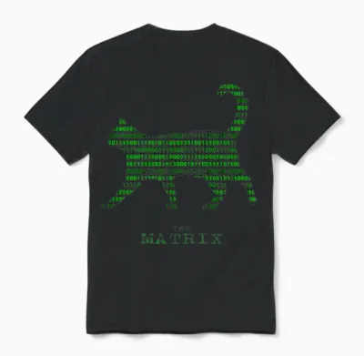 The Matrix Cat Unisex T-Shirt - Black