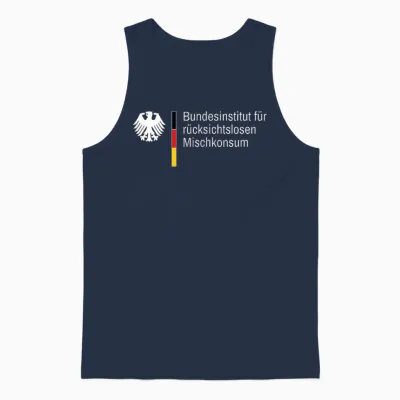 Bundesinstitut Für Rücksichtslosen Mischkonsum Unisex Tank Top - Navy