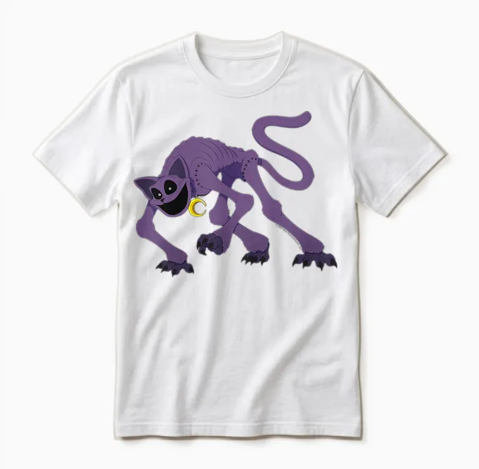 Kids Poppy Playtime Co Catnap Children's Toy Unisex T-Shirt in White