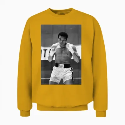 Muhammad Ali Training Deer Lake Leon Spinks Boxing Combat Unisex Sweatshirt - Gold