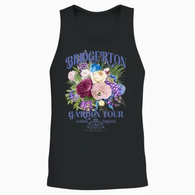 Bridgerton Garden Tour Unisex Tank Top - Black