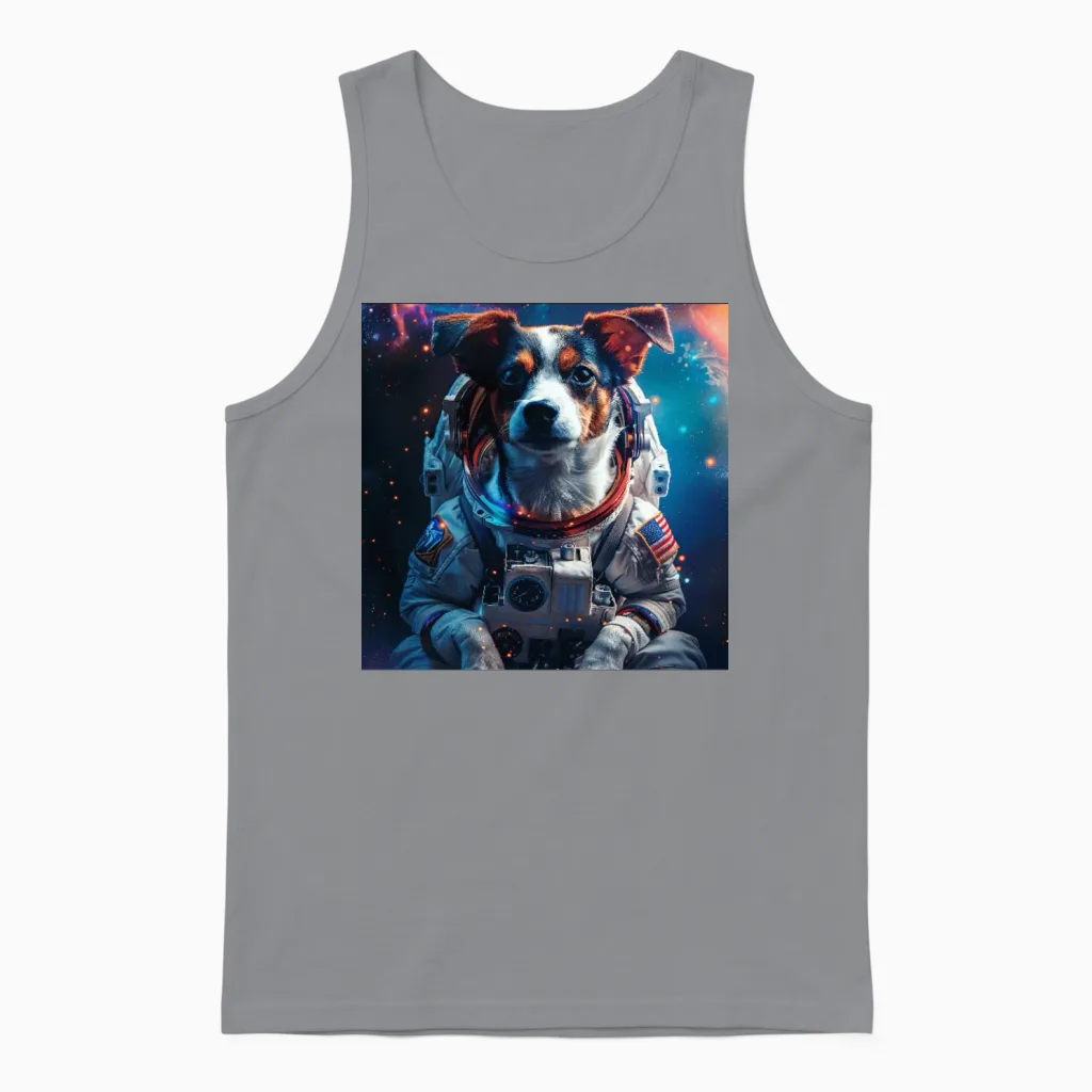Dog Lovers Gift Unisex Tank Top in Sport Grey