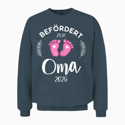 Stolze Oma Großmutter Befördert Zur Oma 2026 Unisex Sweatshirt - Dark Heather
