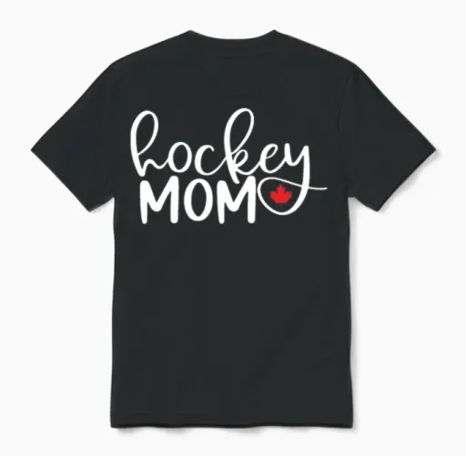 Hockey Mom Unisex T-Shirt in Black