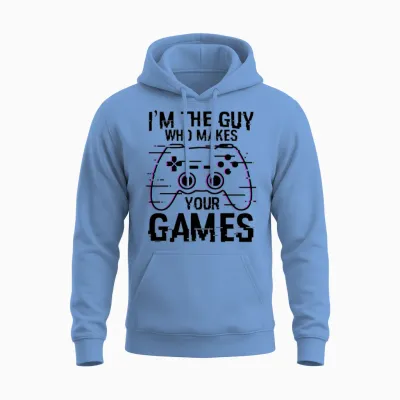Game Developer Quote Unisex Hoodie - Carolina Blue