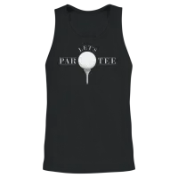 Funny Golf Shirt - Lets Par Tee Golf Unisex Tank Top - Black – 2