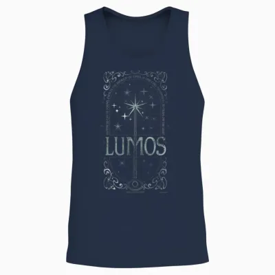 Harry Potter Magic Wand Lumos Turn on the Light Unisex Tank Top - Navy