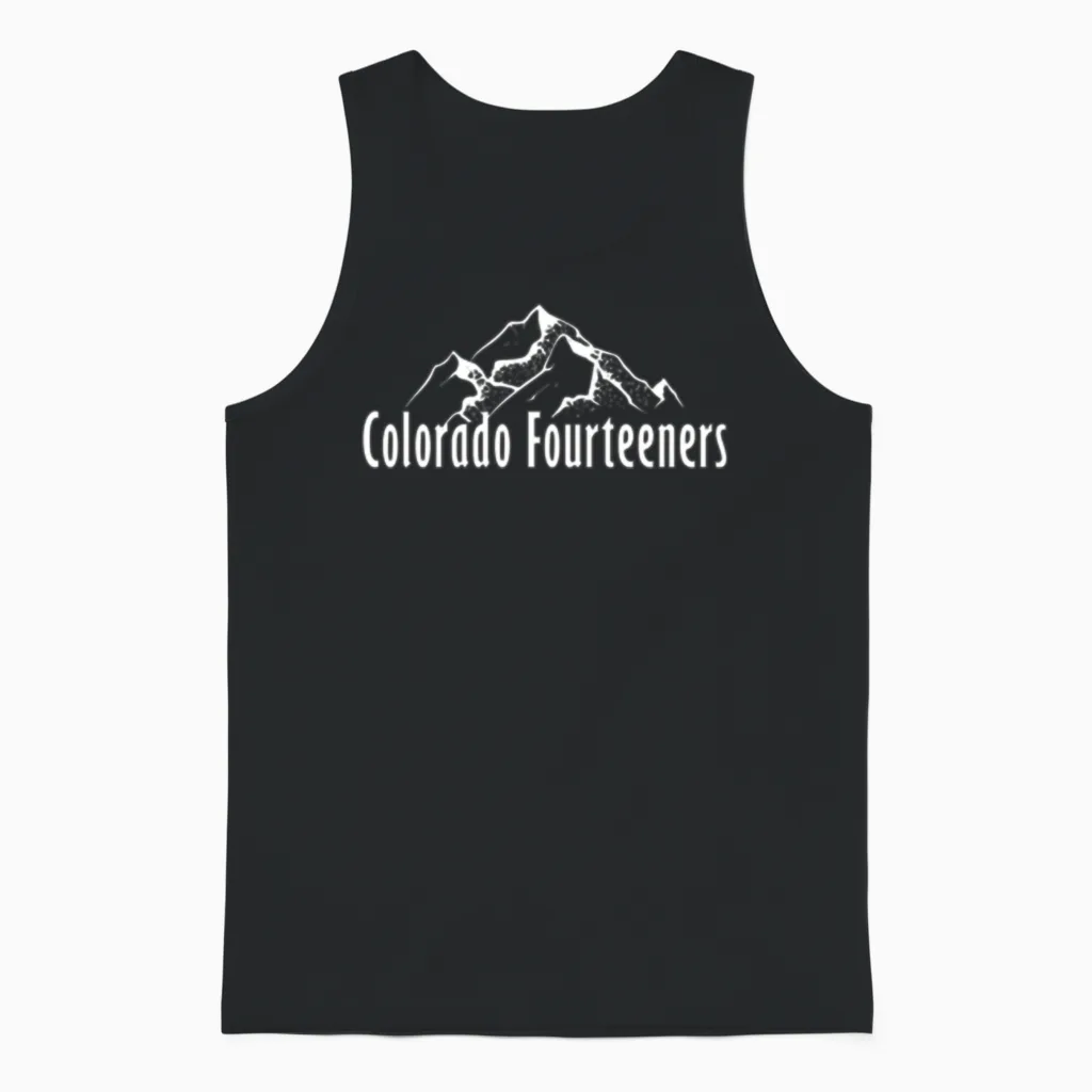 Colorado Fourteeners 2 Sided 14ers Unisex Tank Top in Black