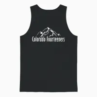Colorado Fourteeners 2 Sided 14ers Unisex Tank Top in Black - 1
