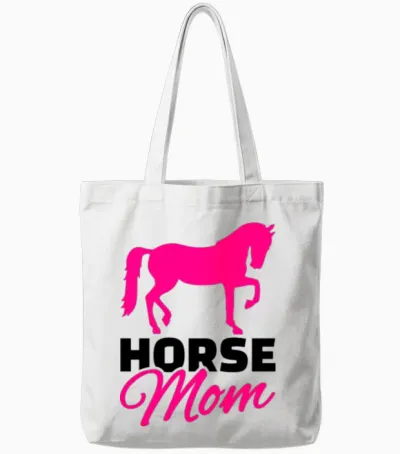 Horse Tote Bags - White