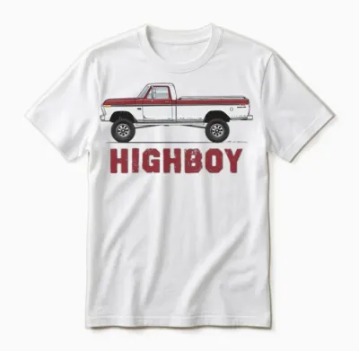 Higboy Royal Maroon Unisex T-Shirt - White