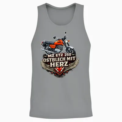 Mz Etz 250 Mofa Kult Motorrad Ddr Klassiker Retro Design Unisex Tank Top - Sport Grey