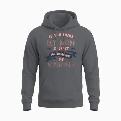 Godmother, Godmother Reveal, Gender Reveal Party Unisex Hoodie - Charcoal