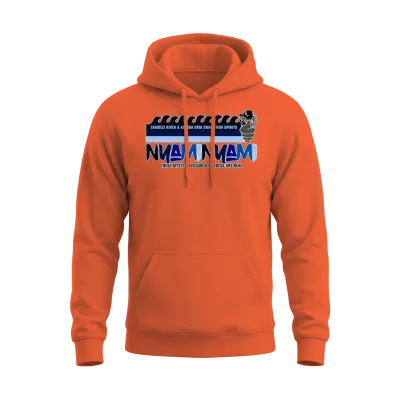 Nyaminyami Og 3 Color Waves Unisex Hoodie - Orange