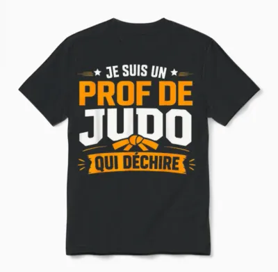 Je Suis Prof De Judo Qui Déchire Humour Professeur De Judo Unisex T-Shirt - Black
