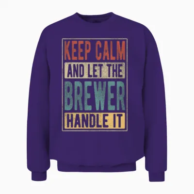 Brewer Retro Gift Unisex Sweatshirt - Purple
