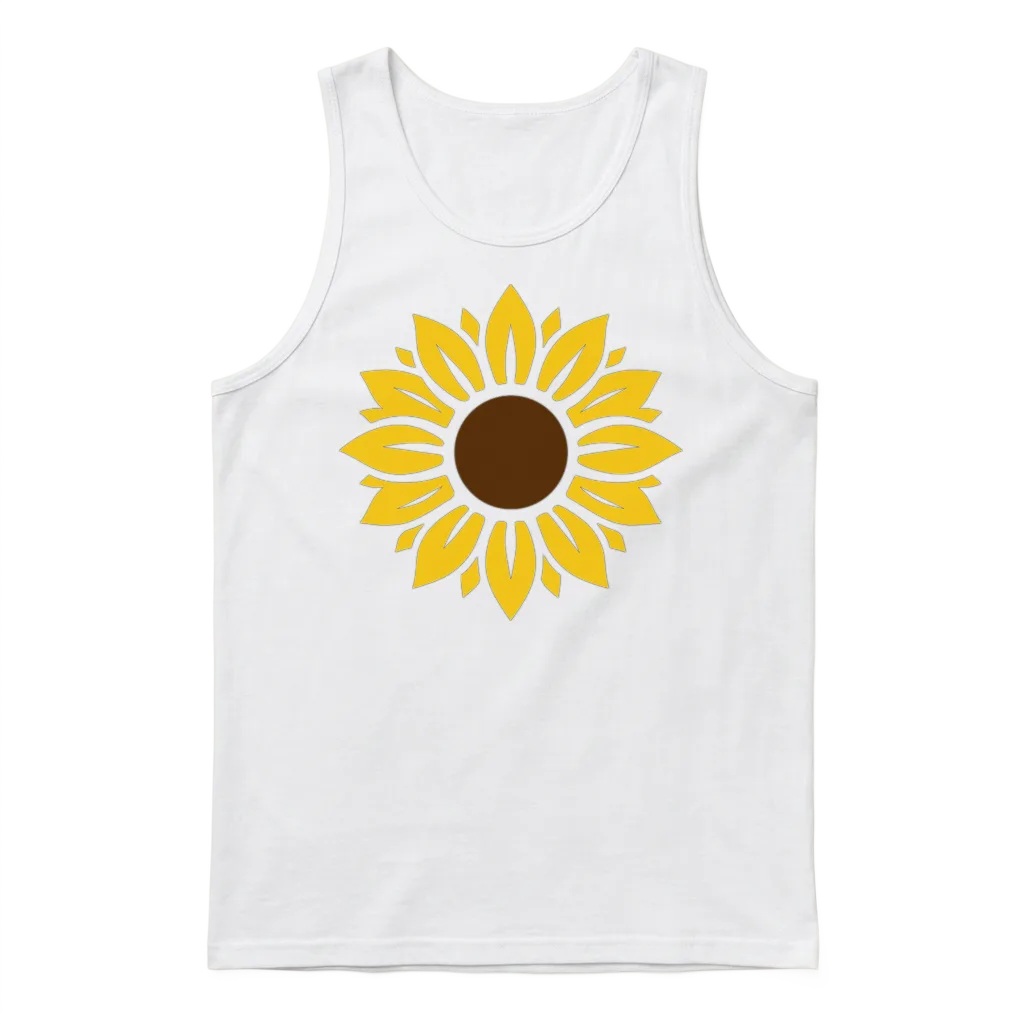 Sunflower Unisex Tank Top - White