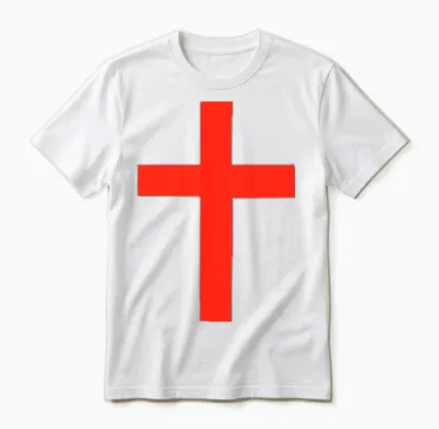 Angel's Red Cross Unisex T-Shirt - White
