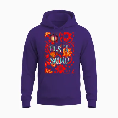 Fiesta Squad Design Unisex Hoodie - Purple