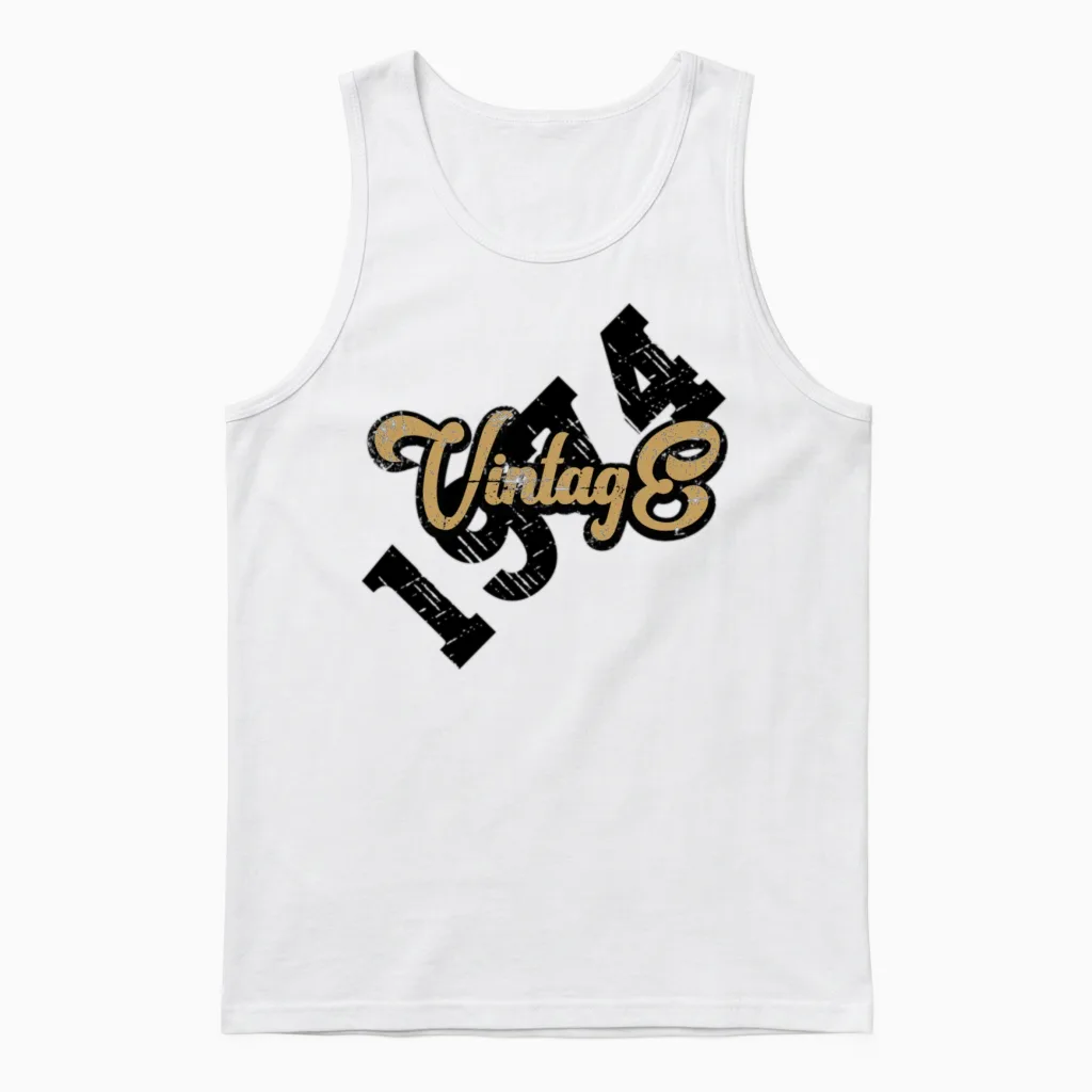 1974 Vintage Unisex Tank Top in White