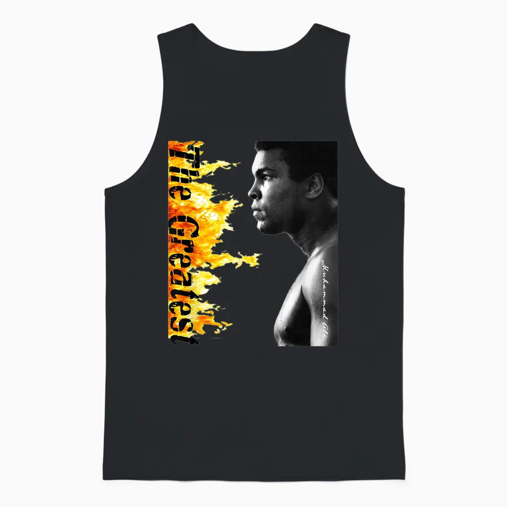 Great Moment Store Muhammad Ali T-Shirt, Unisex Erwachsene, Schwarz, S, Kurzarm, Unisex Tank Top in Black
