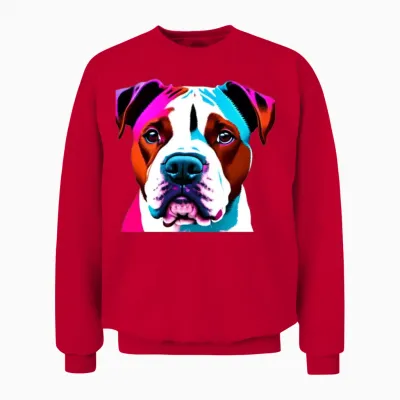 Dog Chien Unisex Sweatshirt - Red
