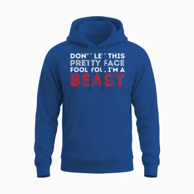 Don't Let This Pretty Face Fool You - Wrestling & Wrestler T-Shirt Small Unisex Hoodie - Royal