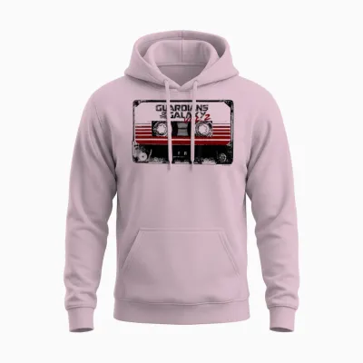 Marvel Guardians of the Galaxy Vol 2 Awesome Mix Tape Logo Unisex Hoodie - Light Pink
