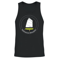 Optimist Sailing Dinghy Unisex Tank Top - Black – 2